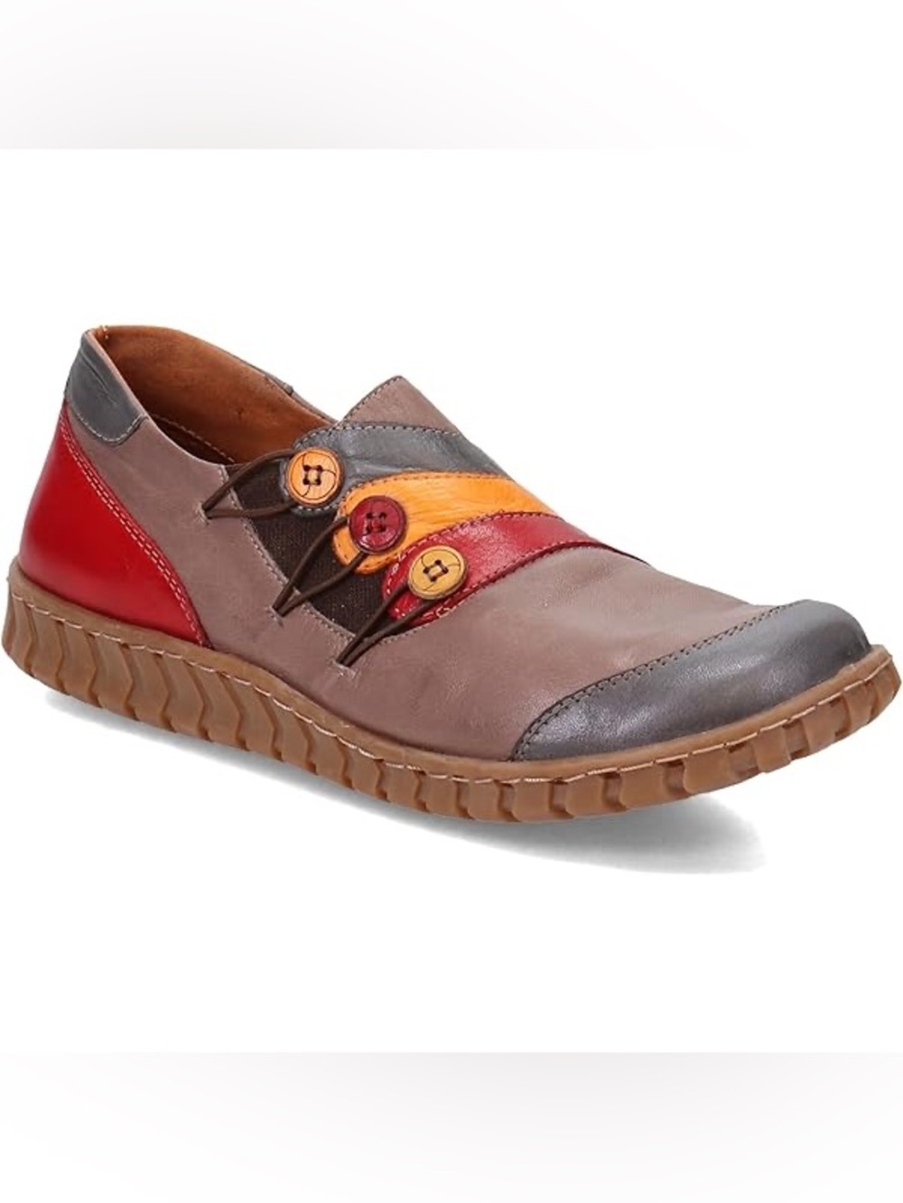 Spring Step Women's Neeta slip-on shoes in a multi-color leather - Picture 3 of 10